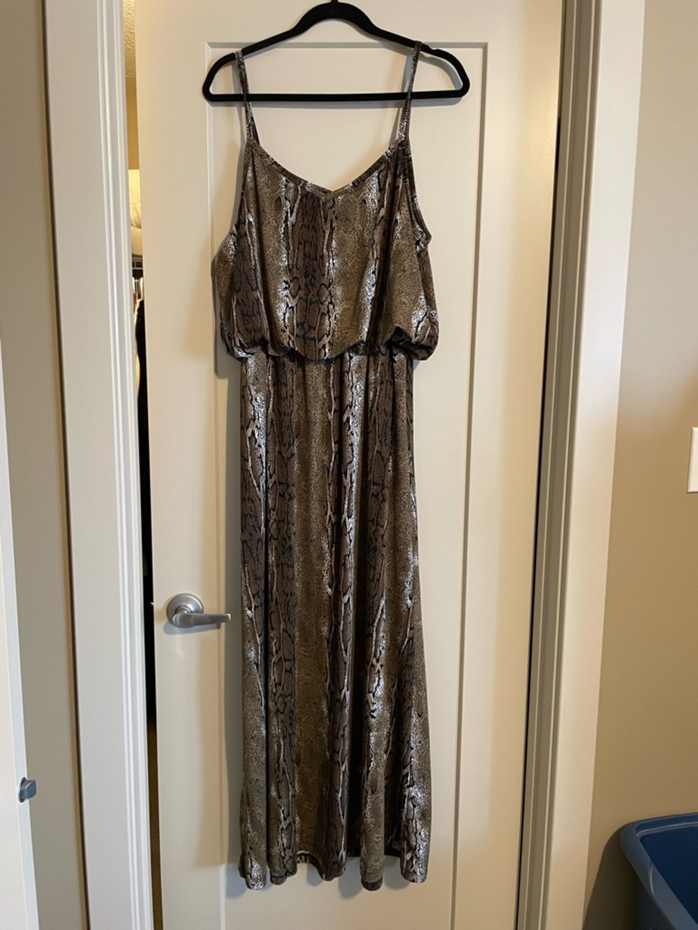 Penningtons Brown Snake Print Maxi Dress